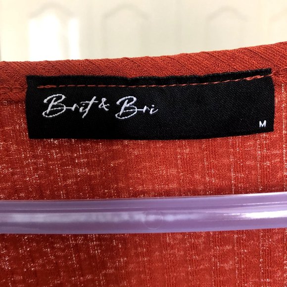 Ribbed Tie-Front Cardigan Size M - Picture 2 of 4